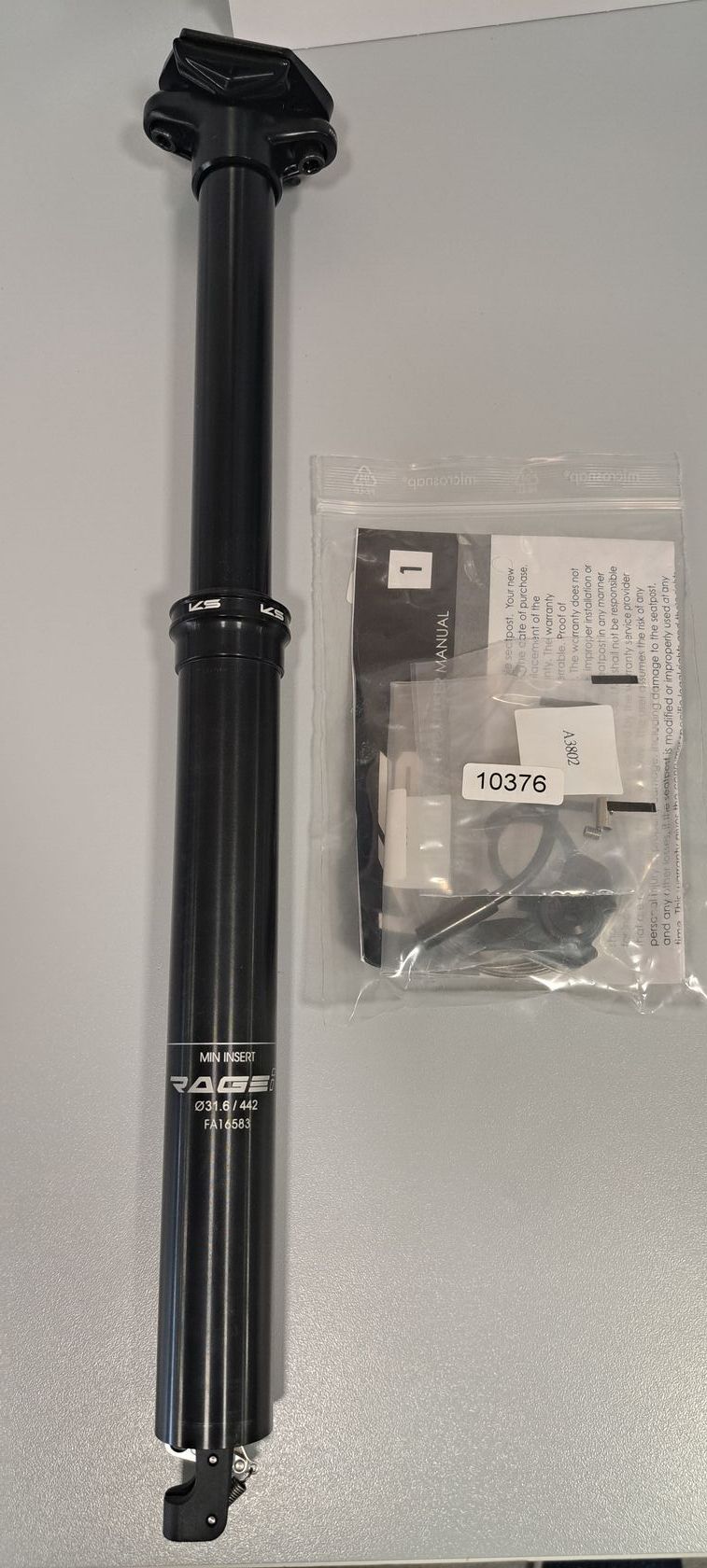 Teleskopická sedlovka - KIND SHOCK Rage Integra 442/150 mm - 31,6