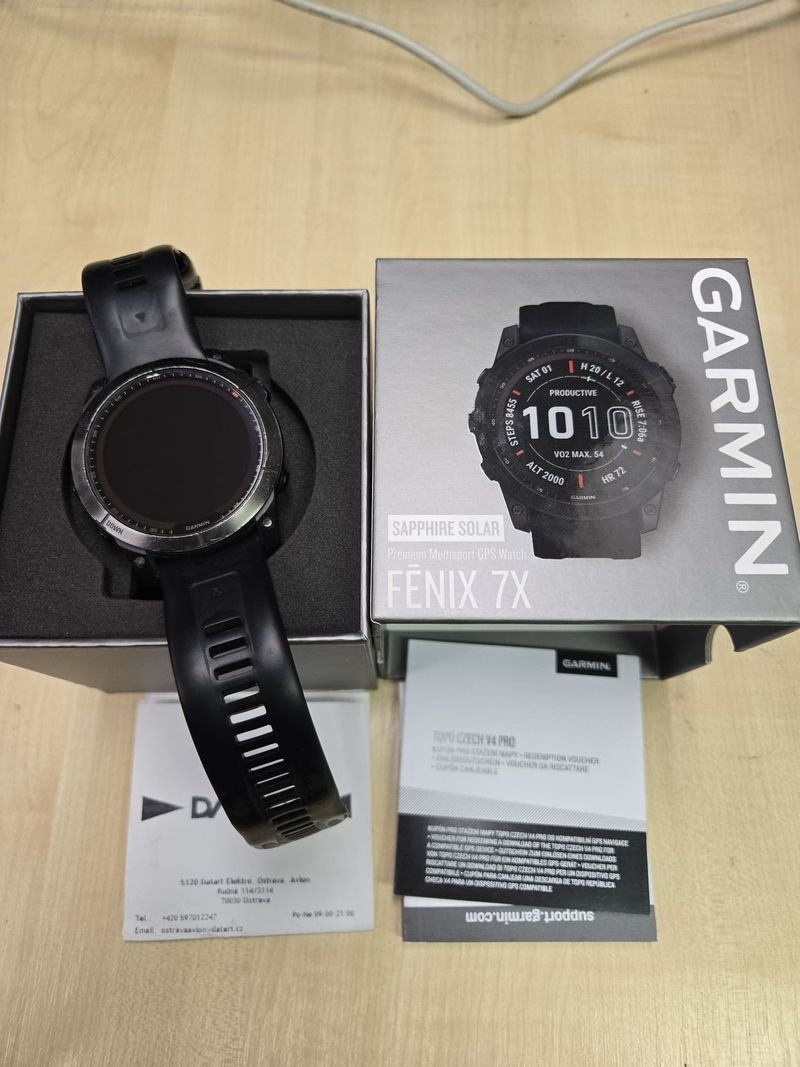 Garmin Fenix 7X Sapphire Solar 51mm Black