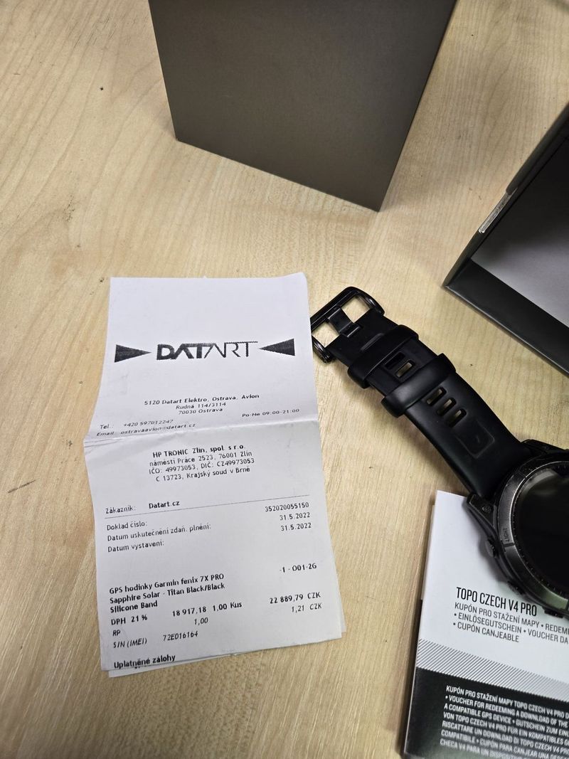 Garmin Fenix 7X Sapphire Solar 51mm Black