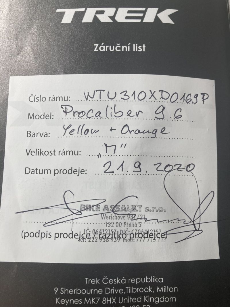 Prodám Trek Procaliber 9.6