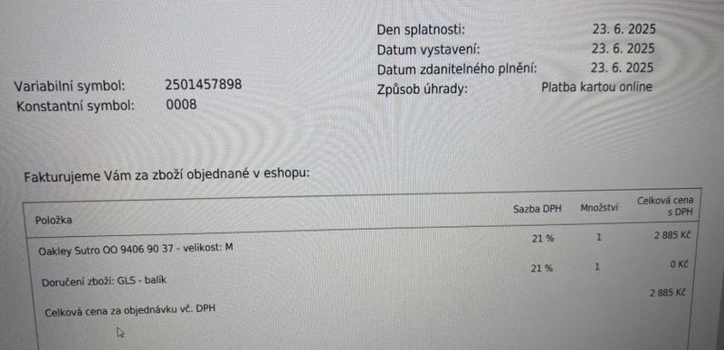 Sportovní brýle Oakley Sutro