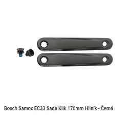 Bosch Samox EC33 Klika Sada 170mm Hliník - Černá