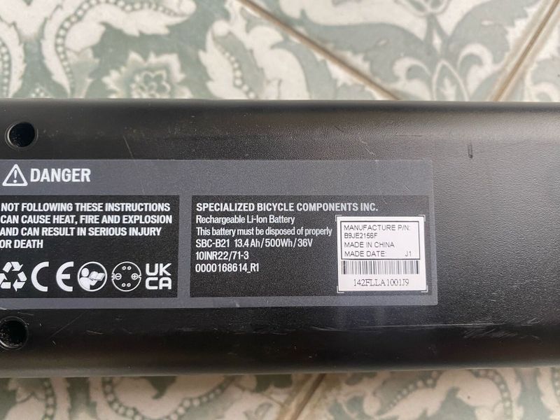 Baterie Specialized SBC-B21 13,4Ah / 500wh / 36V