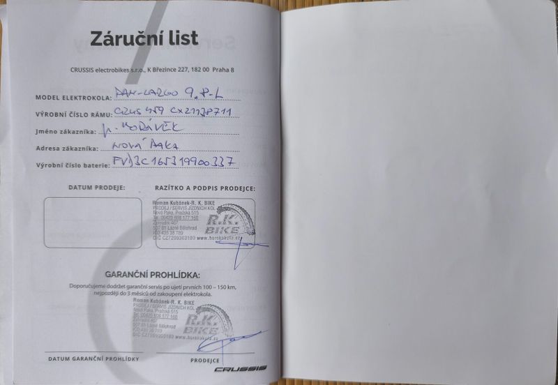 Prodám minimálně používané horské kolo CRUSSIS PAN Largo 9.8. L (500 km)