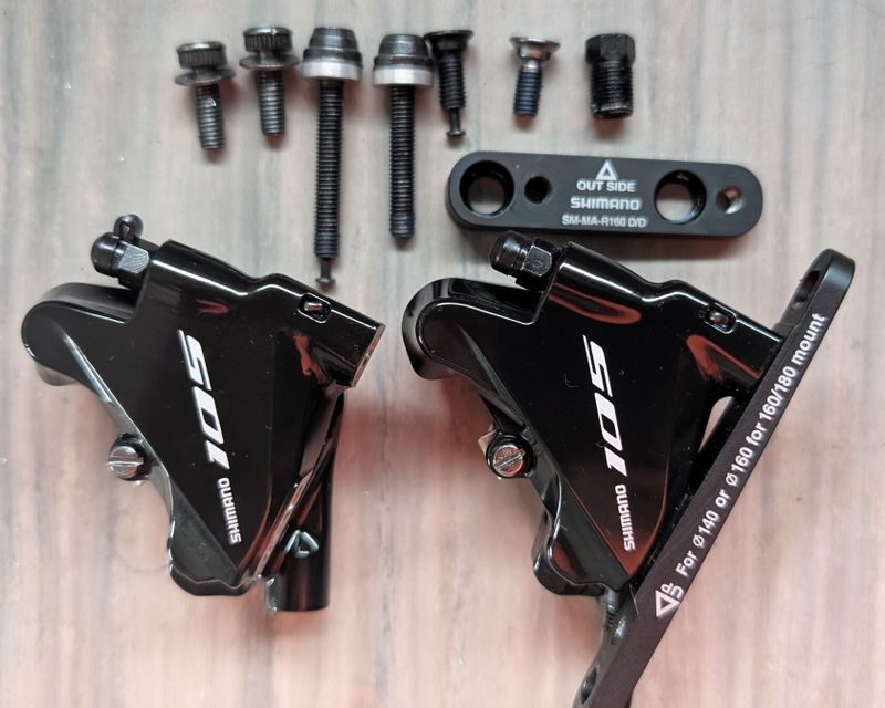 Nová mechanická sada 2x11sp Shimano 105, hydraulické brzdy