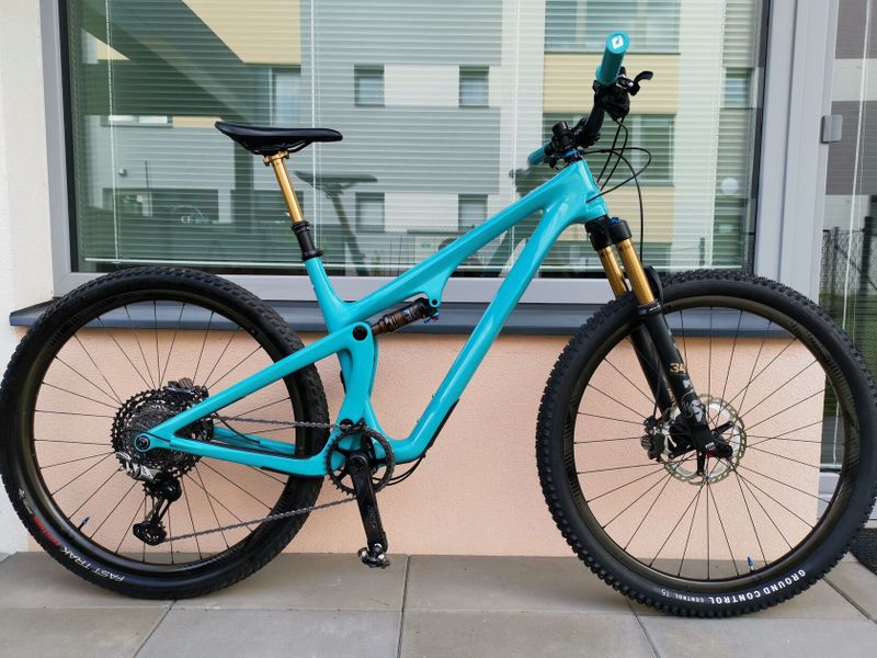 YETI SB100 TURQ! - Absolutně TOP: XTR kompl, Reynolds Carbon, Fox kashima, RaceFace Carbon..Top stav