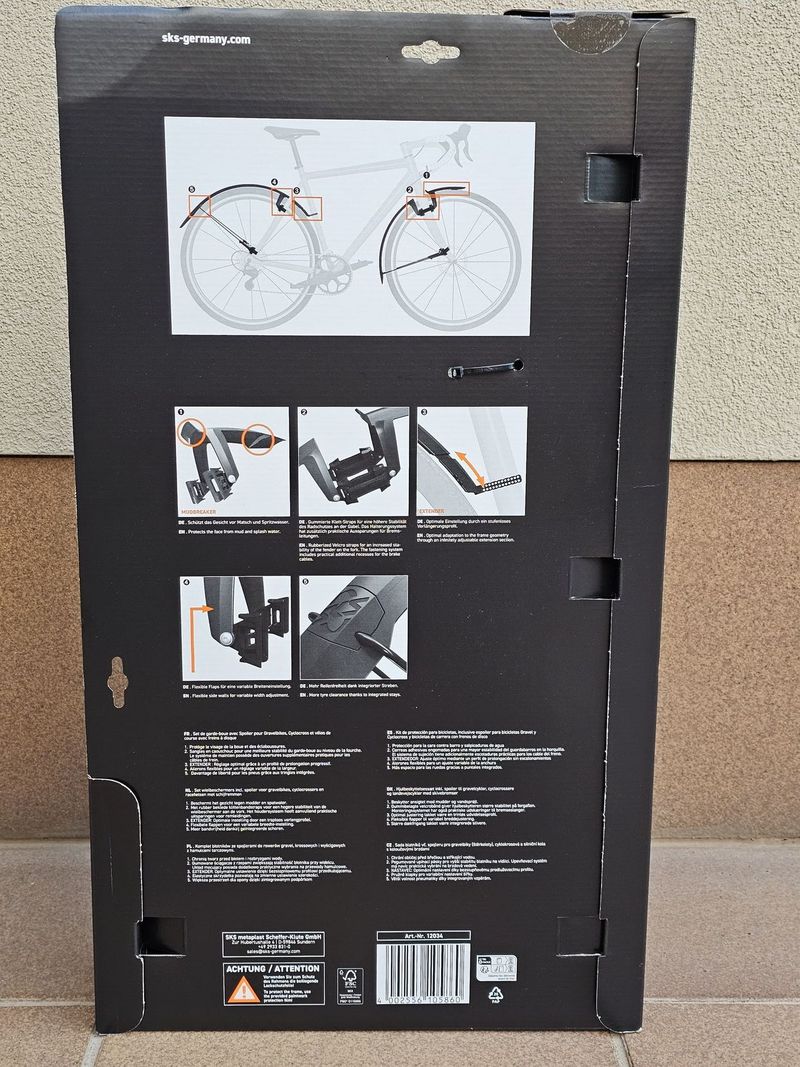 Sada gravel blatníků SKS Speedrocker XL 52 mm