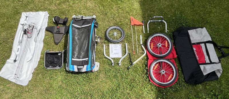 Thule Chariot CX 1 – TOP vozík za kolo, běh, brusle, běžky, skialpy + bohatá výbava