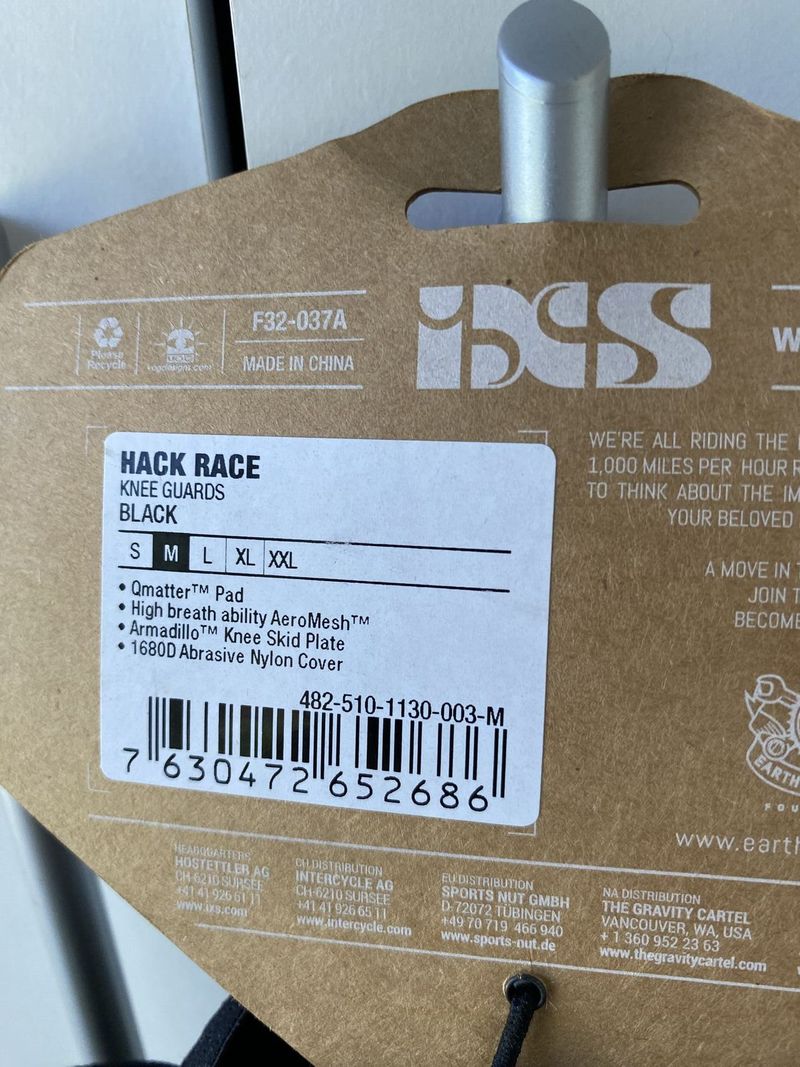 Kolenní chrániče IXS Hack race