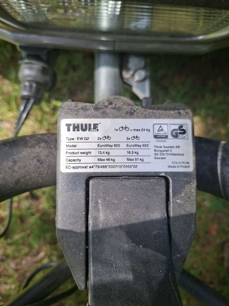 Nosič kol THULE EuroWay G2 922