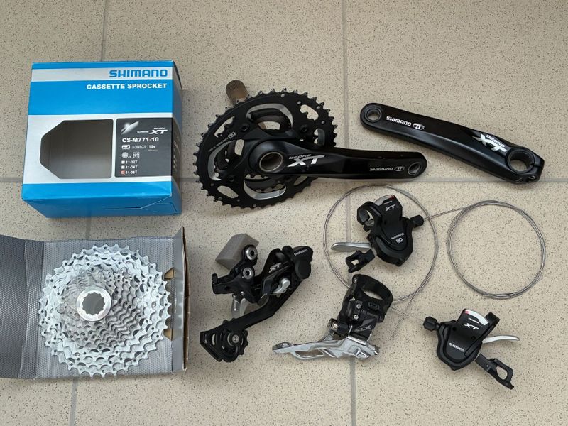 sada Shimano XT 3x10sp.