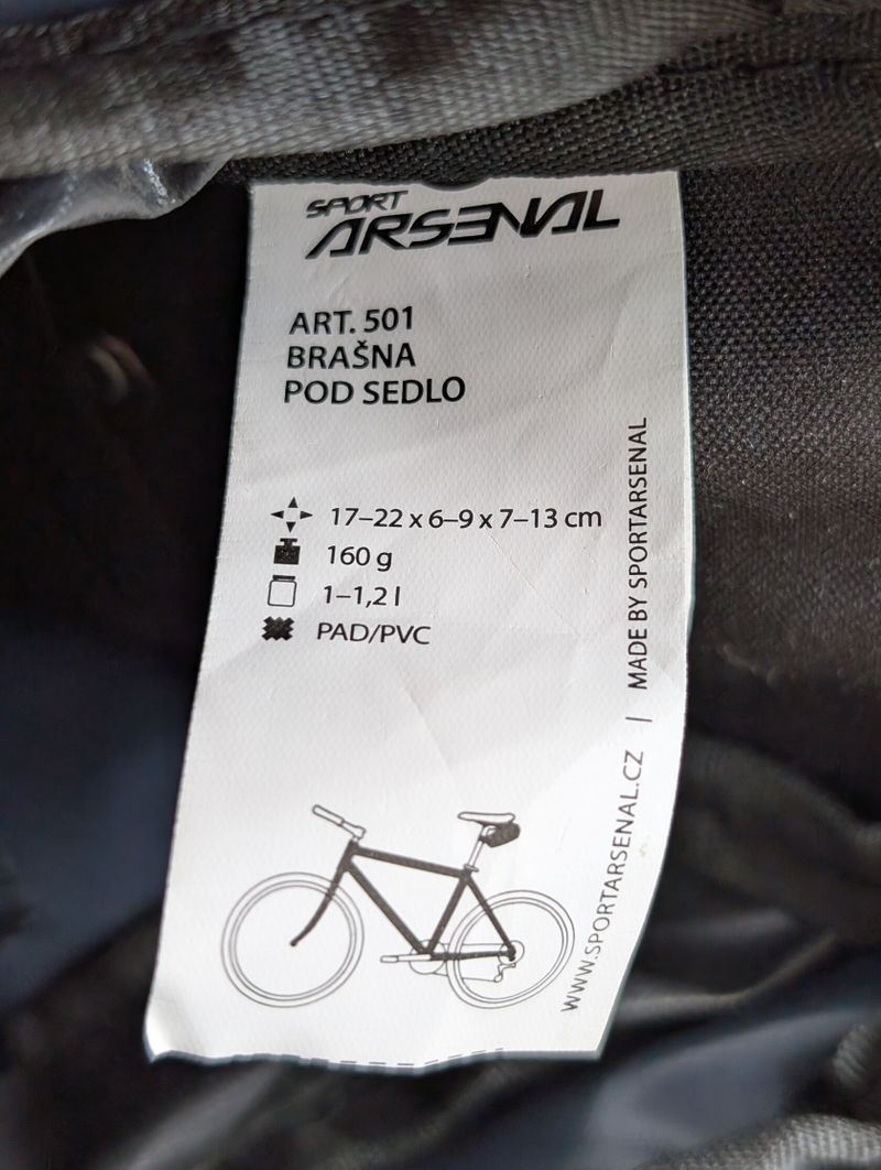Brašna pod sedlo Sport Arsenal Art. 501