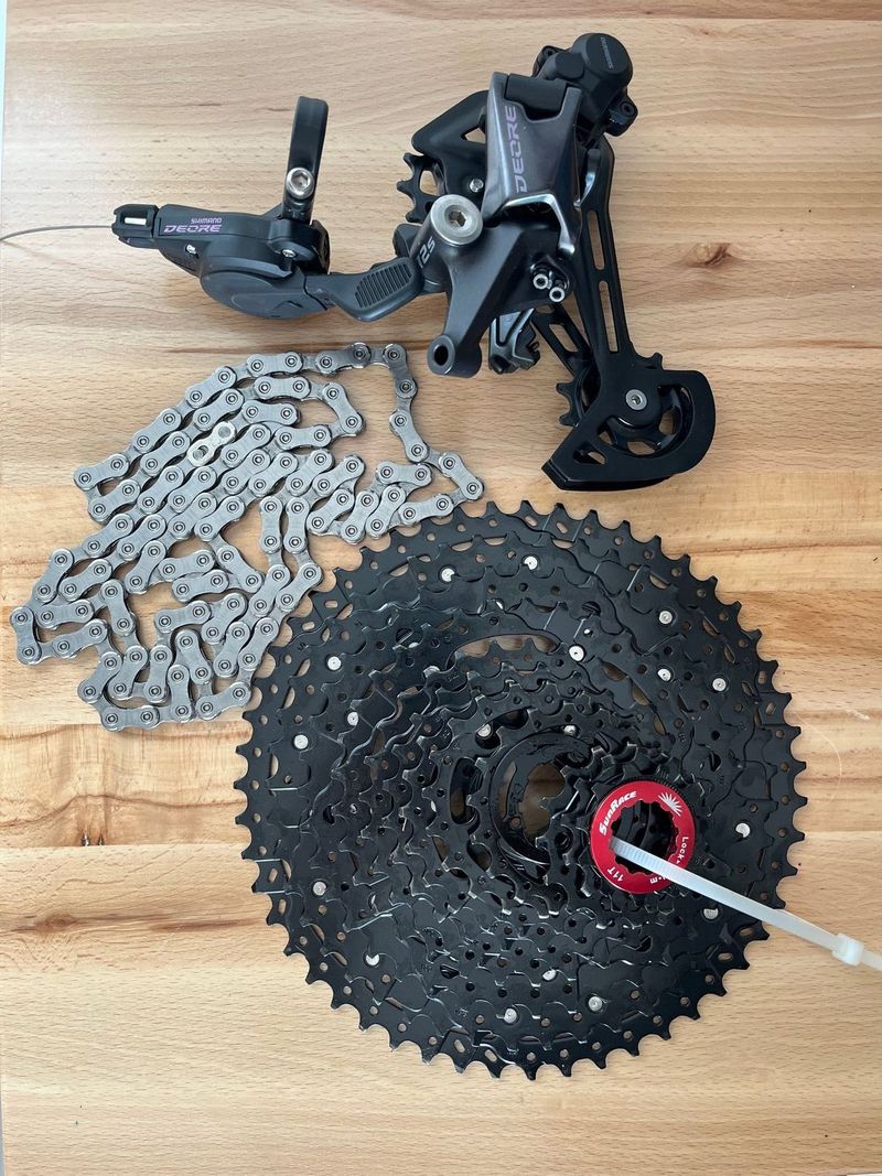 Shimano Deore 12s+ kazeta Sunrace 11-51