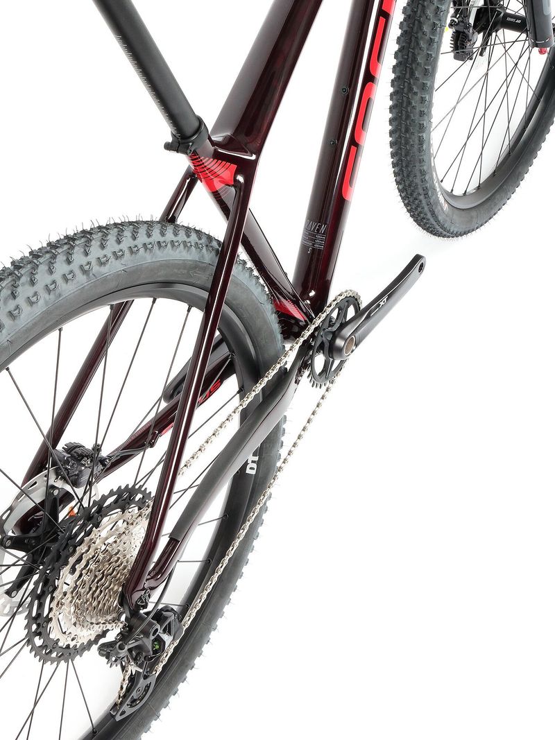 Nové kolo MTB 29" FOCUS Raven 9.9 SHIMANO XT 1x12 tmavě vínově červené lesklé - vel. S (16,5")