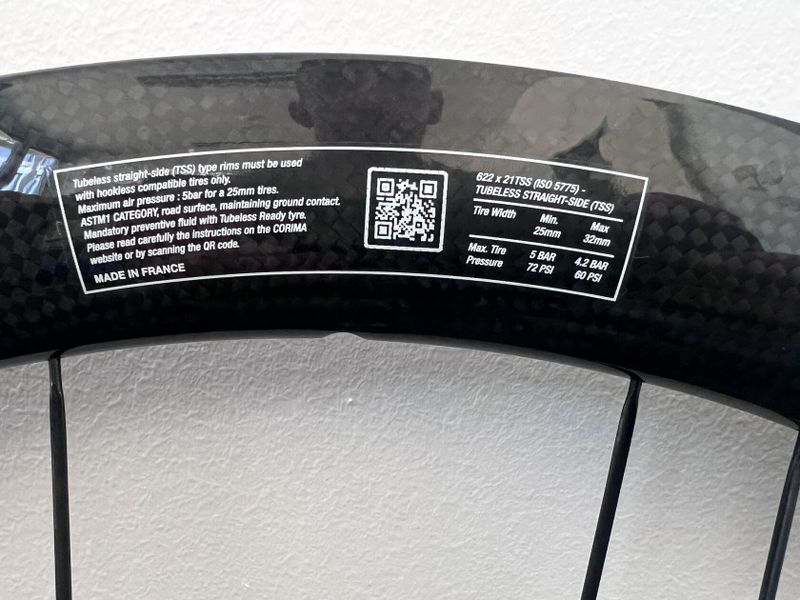 CORIMA WS EVO 47mm DX tubeless ready