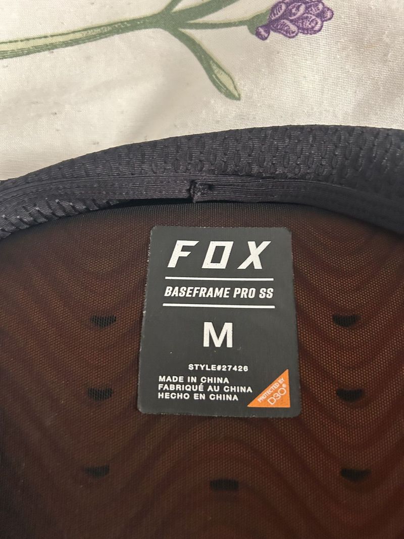 Chránič páteře na kolo Fox Baseframe Pro SS vel. M