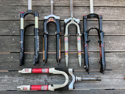 Retro MTB vidlice Rock Shox, Marzocchi, Manitou