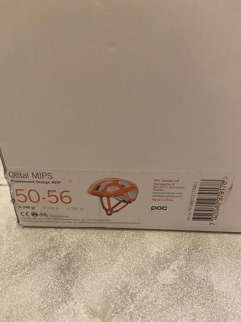 POC OCTAL Mips Fluorescent Orange 50-56