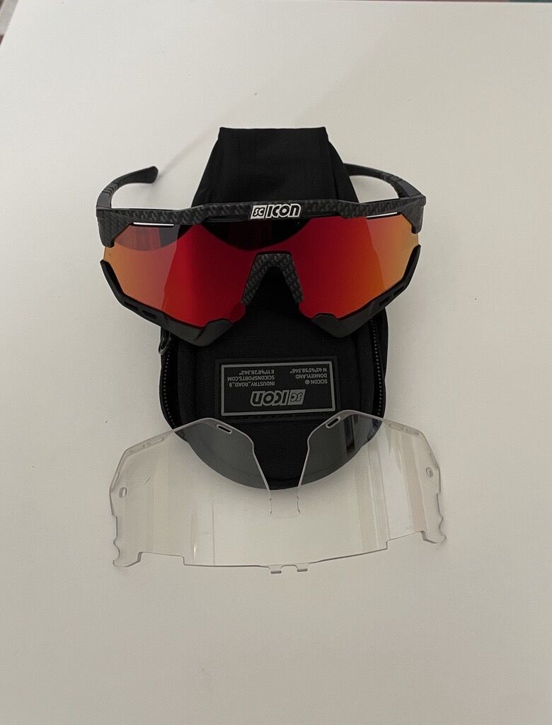 Brýle Scicon Aeroshade XL Carbon/red 