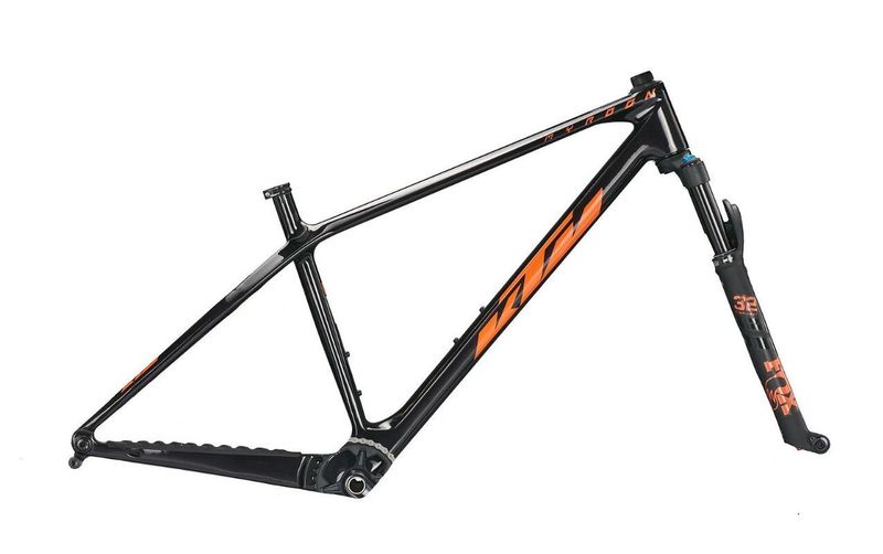 NOVÝ nepoužitý karbonový rámový set KTM Myroon SE 29er + vidlice Fox 32 Float 29er / velikost M 