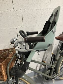 Přední sedačka na kolo s upínacím adaptérem a držákem Urban Iki - Icho zelená/Bincho černá