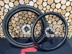Zapletena karbonová gravel kola LEEZE, centerlock, ořech Shimano