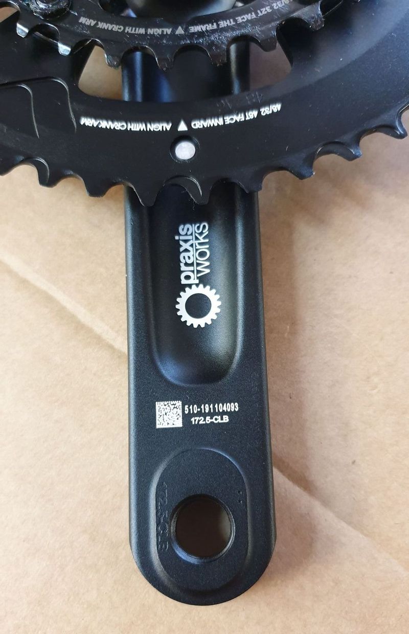 PRAXIS Alba M24 48/32 172.5 mm – moderní kliky pro gravel kola - NEJETÉ