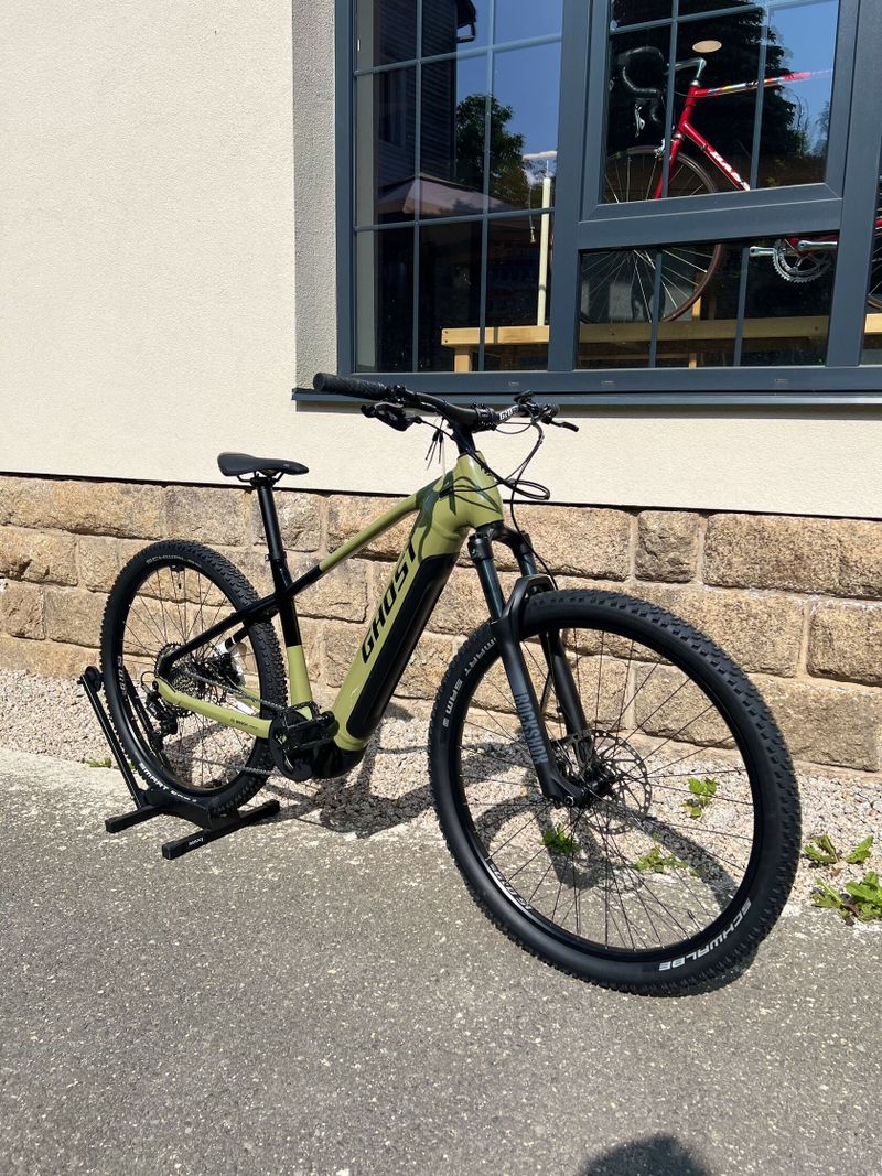 Horské elektrokolo GHOST E-Teru Pro Light Khaki/Black - M