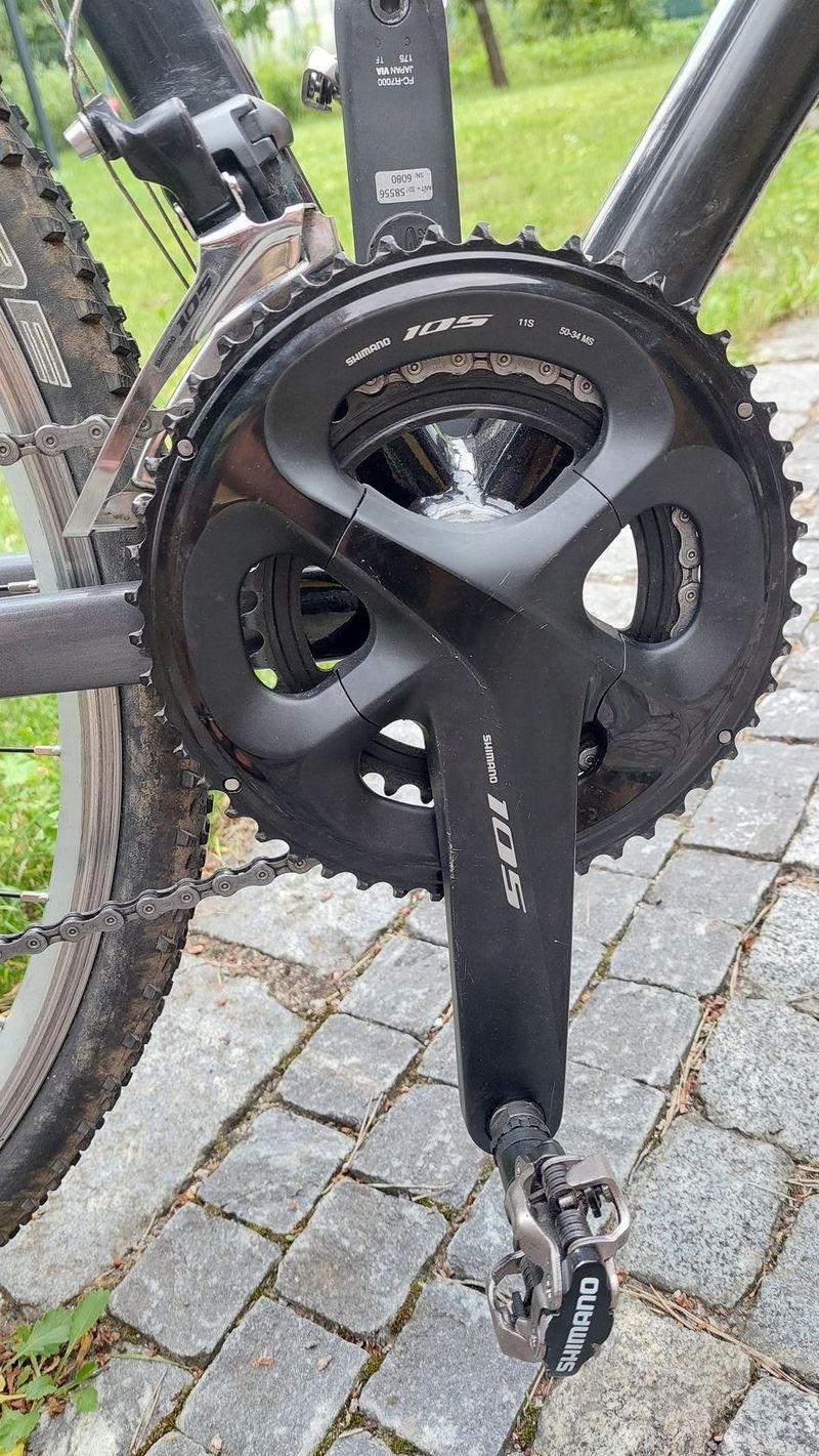 Giant TCX 1 (Shimano 105), velikost M z roku 2011, s wattmetrem Inpeak