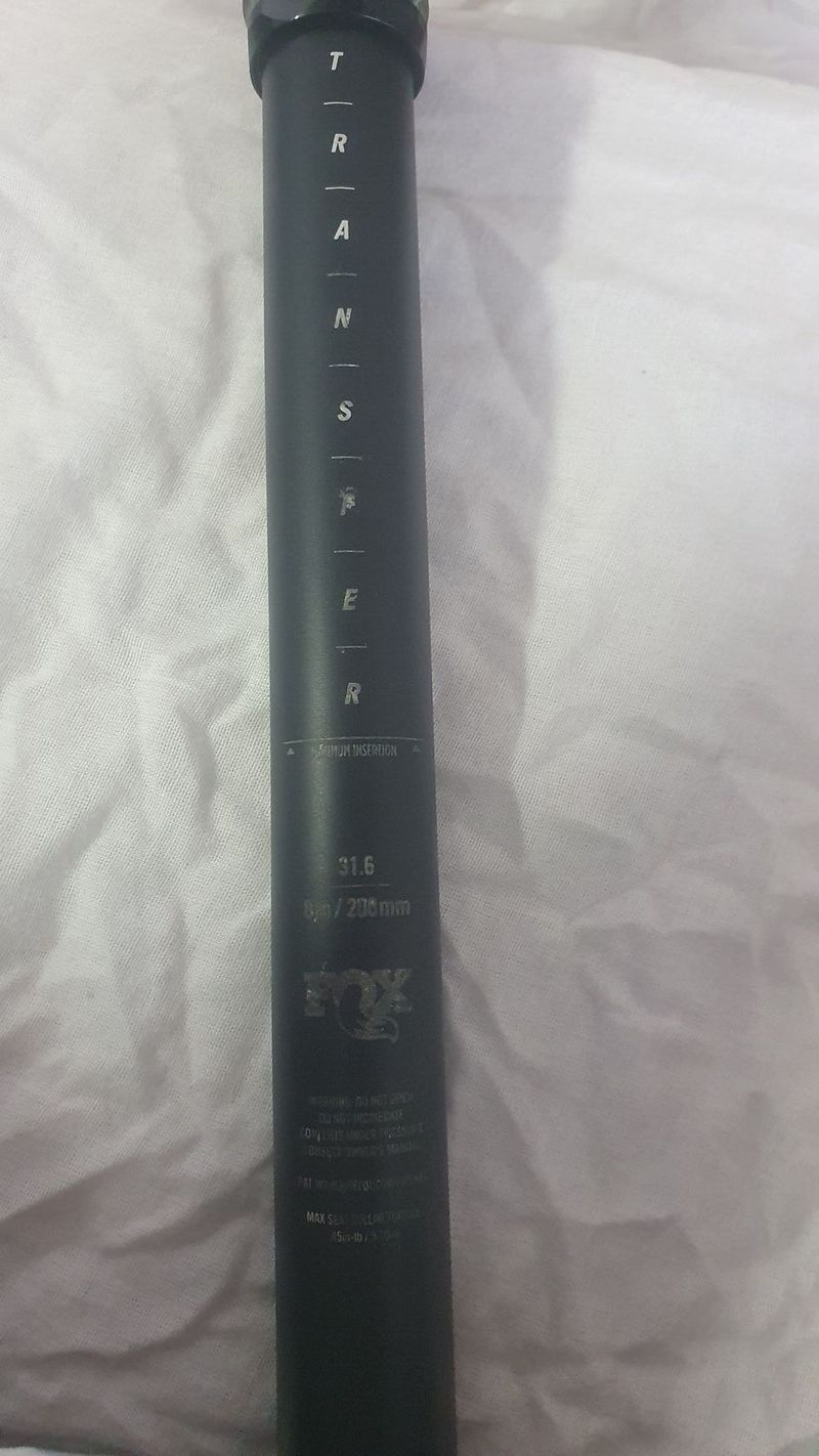 Teleskopická sedlovka FOX 31.6, 200mm zdvih