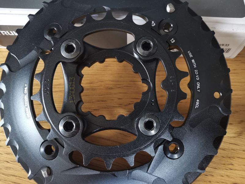 nový převodník TruvativSRAM MTB GXP 2x10 22 36T zubů a roztečí 64 104 BCD Materiál 7075-T6 aluminium