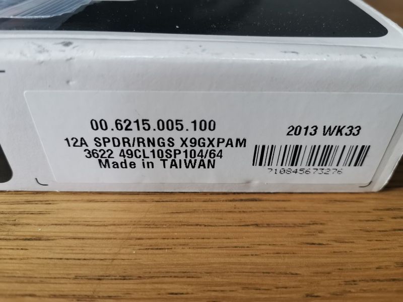 nový převodník TruvativSRAM MTB GXP 2x10 22 36T zubů a roztečí 64 104 BCD Materiál 7075-T6 aluminium