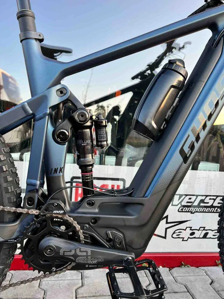 🔥🔥 SLEVA 72.000 Kč -41%🔥🔥 GHOST E-Riot AM CF/AL 160/160 Advanced B750 Blue/Black - XL / L 