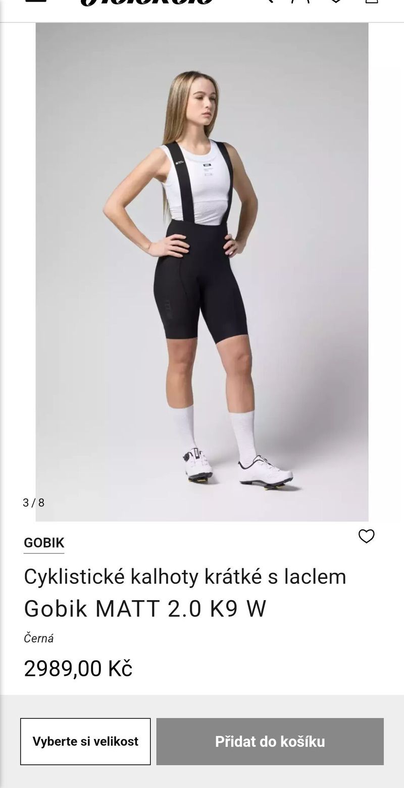 Nové dámské cyklistické kraťasy Gobik L
