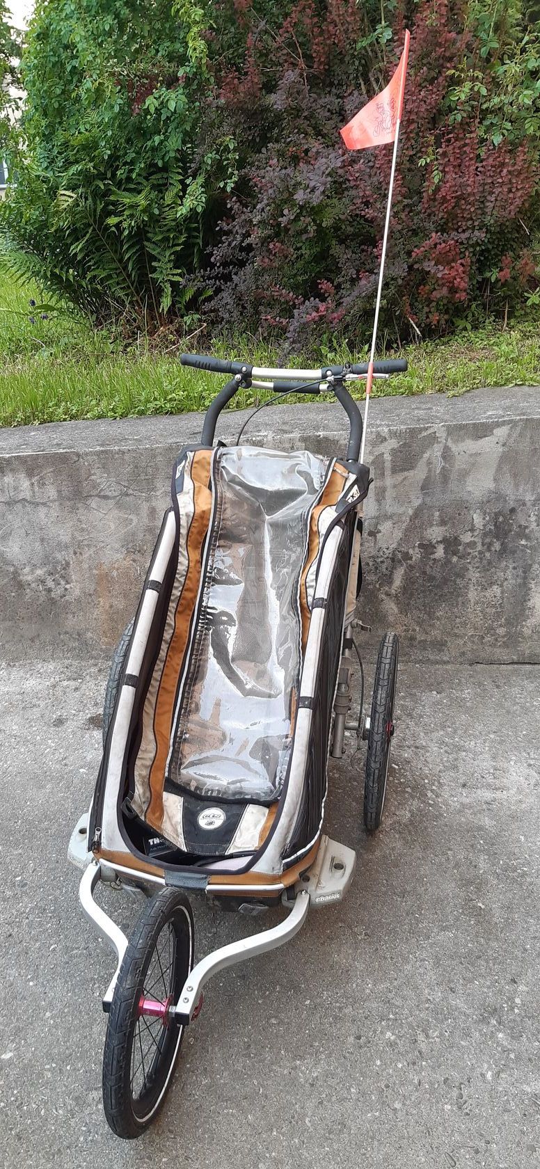 CHARIOT CX 1 - odpružený dětský vozík za kolo