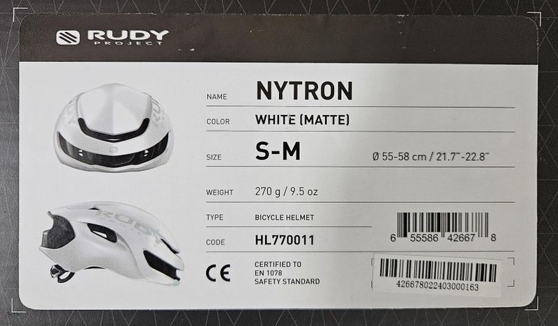 Rudy Project Nytron, matná bílá, 55-58cm