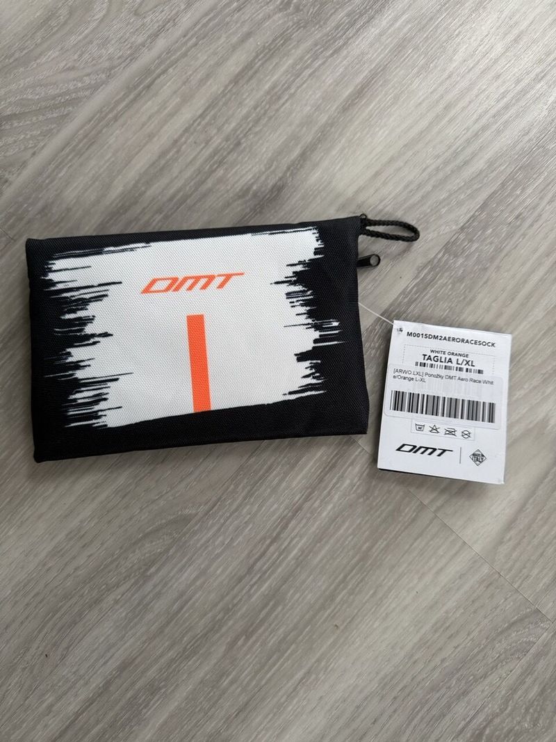 DMT Aero Race ponožky White/Orange L-XL/43-46, nové