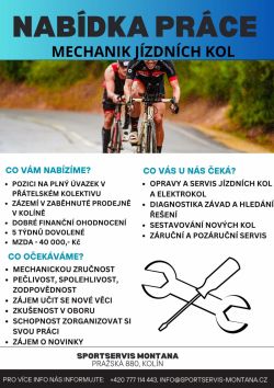 Nabídka práce - mechanik jízdních kol
