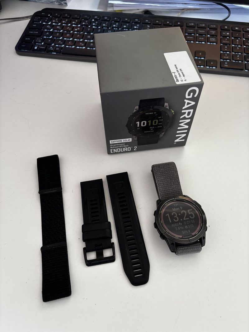 Garmin Enduro 2 PRO, Sapphire Solar, Black