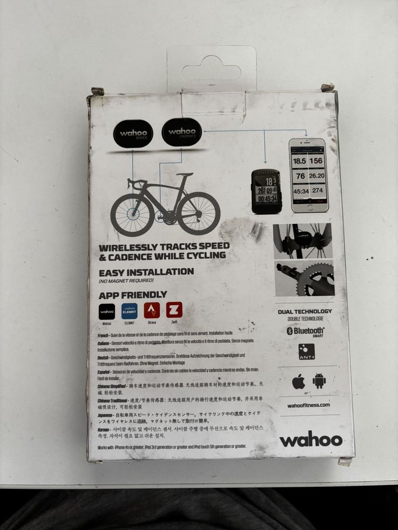Wahoo Speed and Cadence Sensor - sensor kadence, rychlosti