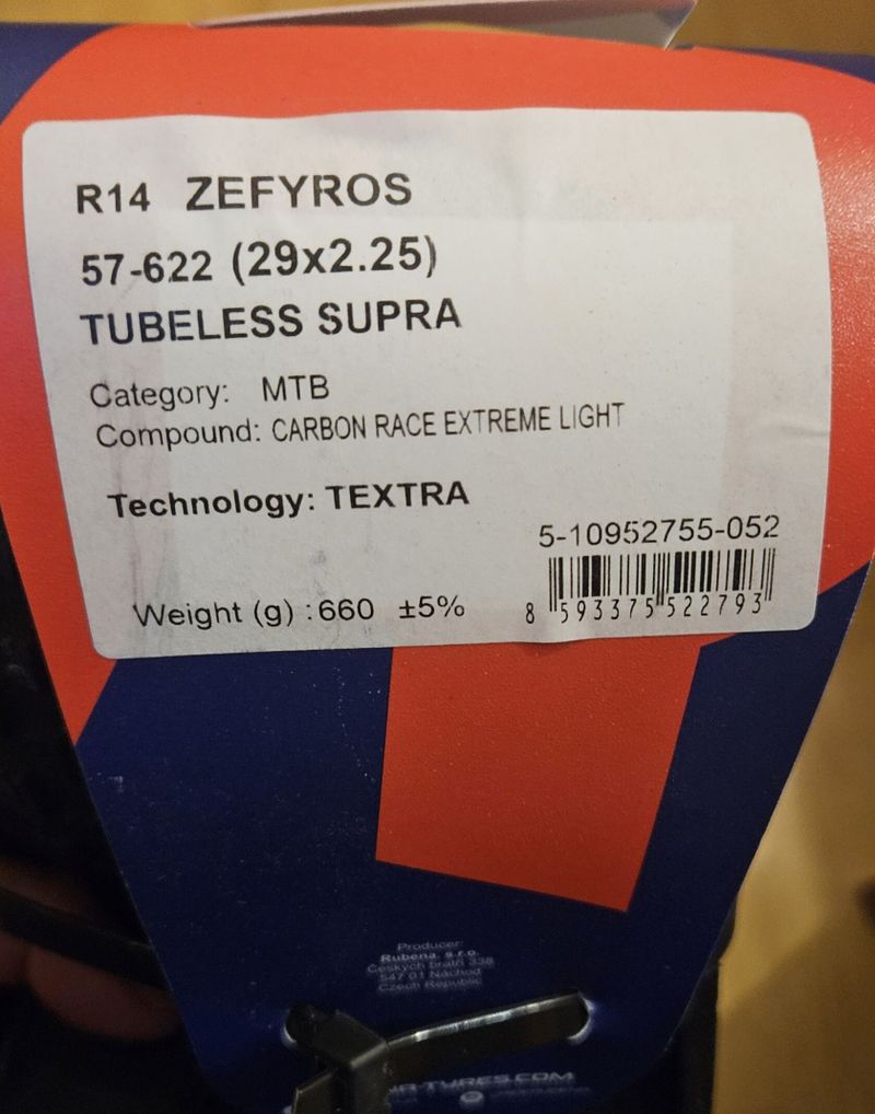 Rubena Zefyros 29 x 2.25