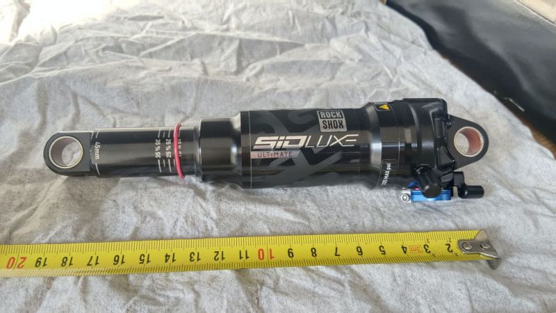 tlumiče 190mm FOX, DTswiss, Rockschox
