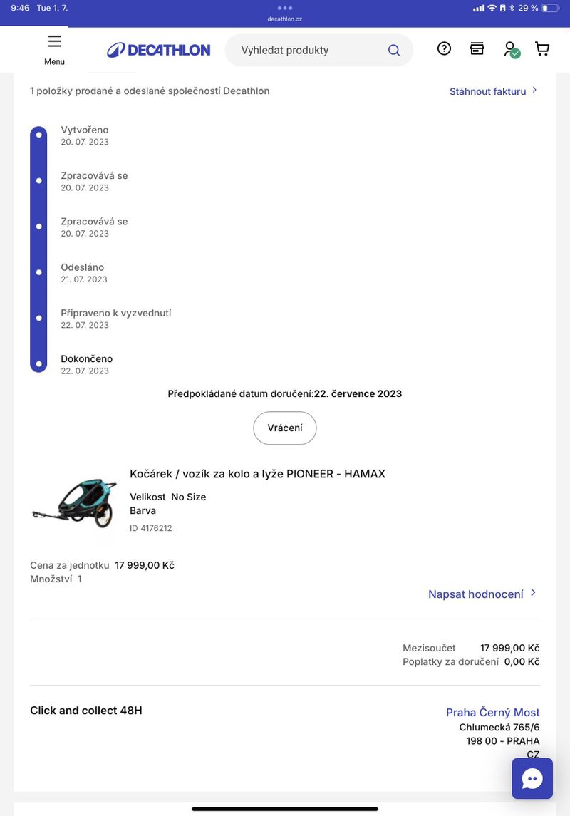 Vozík za kolo Hamax Pioneer