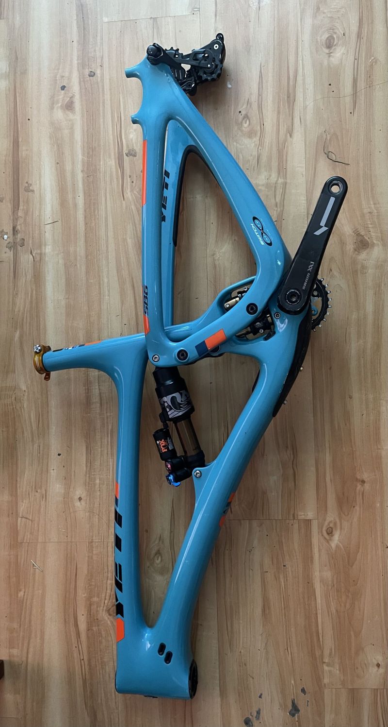 Rámová sada Yeti SB6c TURQ velkost L na kola 27,5