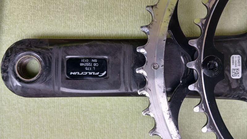 Prodám karbonové kliky FULCRUM RACING TORQ 10S, 175 mm, 53x39.