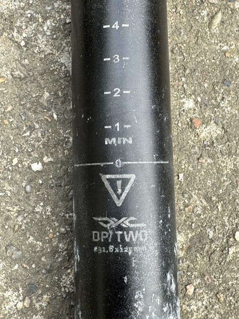 Teleskopická sedlovka DXC DP/TWO 31,6 mm, zdvih 125 mm s páčkou