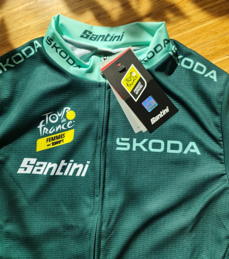 Dres Tour de France zelený Škoda Santini