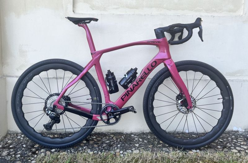 gravel rám Pinarello Grevil F, barva Red Wine, zánovní, velikost 55 CC (L)