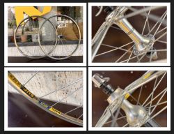 Vintage zapletená kola Mavic / Campagnolo / Shimano / retro