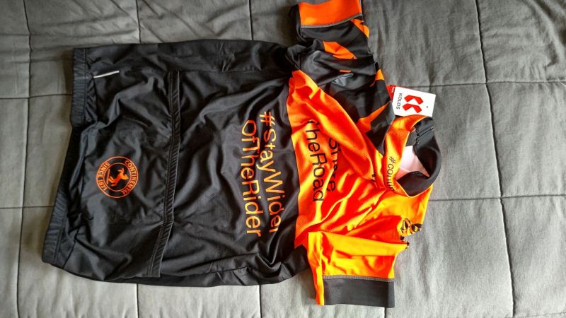 Prodám nový dres Kalas #StayWiderOffTheRider / Continental velikost 7, černo - oranžový